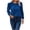 Blue, variant on biudgviw Sweater for Women Crew Neck Cable Knit Pullover Tops Long Sleeve Solid Color Comfortable Blouses Fall Clothing