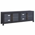 thumbnail image 4 of Evelyn&Zoe Quincy Rectangular TV Stand for TV's up to 75", Charcoal Gray, 4 of 10