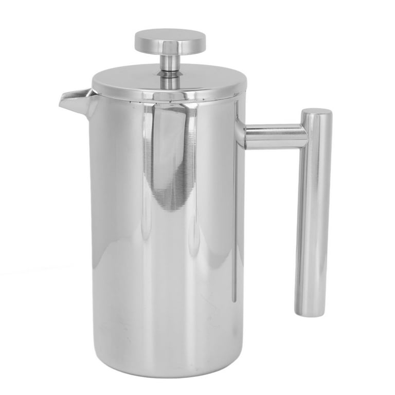 Portable Coffee Maker French Press Pot Stainless Steel Travel