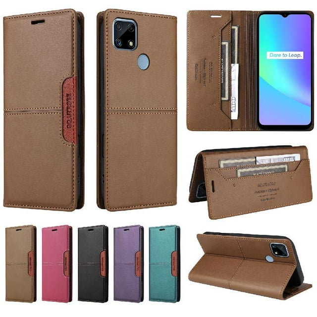 Étui pour FOXDOCK Realme C15 Portefeuille Blocage RFID Flip Étui Antichoc