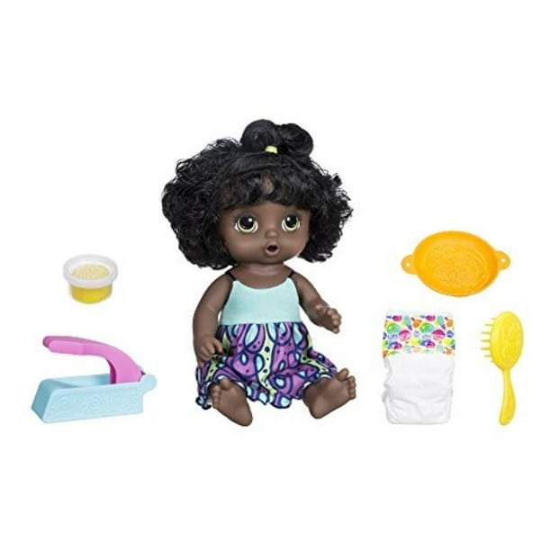 baby alive super snacks snackin' noodles baby (african american)