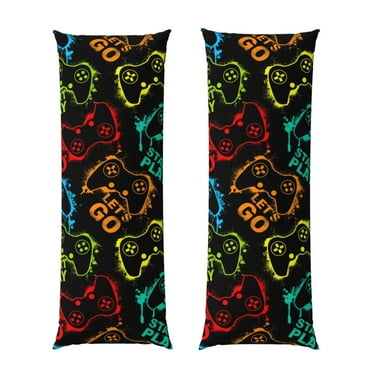 Naloa Play Game Start Super Soft 20x60 Body Pillow Case,Long Side Hidden Zipper（PILLOWS ARE NOT INCLUDED）