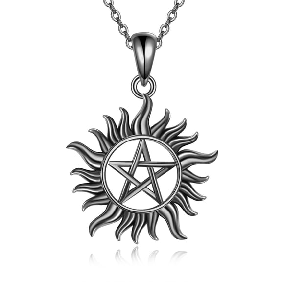 JUSORA Supernatural Necklace for Women Men 925 Sterling Silver Anti Possession Pendant Necklace Amulet Jewelry