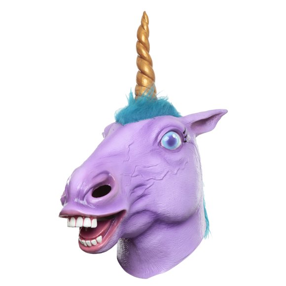 Máscara De Pony Unicornio Violeta Ghoulish Productions, Disfraz Para Halloween