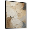 thumbnail image 2 of Designart "Subtle Elegance In Beige Blooming" Flowers Floater Framed Canvas Prints, 2 of 5