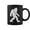 Black, variant on Bigfoot Mardi Gras Carnival Jester Hat Mardi Beads V2 Coffee Mugs