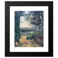thumbnail image 2 of Paul Cézanne 12x14 Black Modern Framed Museum Art Print Titled - Road Leading to the Lake (1880), 2 of 5