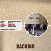 Fabric Empire 60 Heavy Duty Sherpa Sheep Skin Sewing & Craft Fabric By The Yard, Light Camel