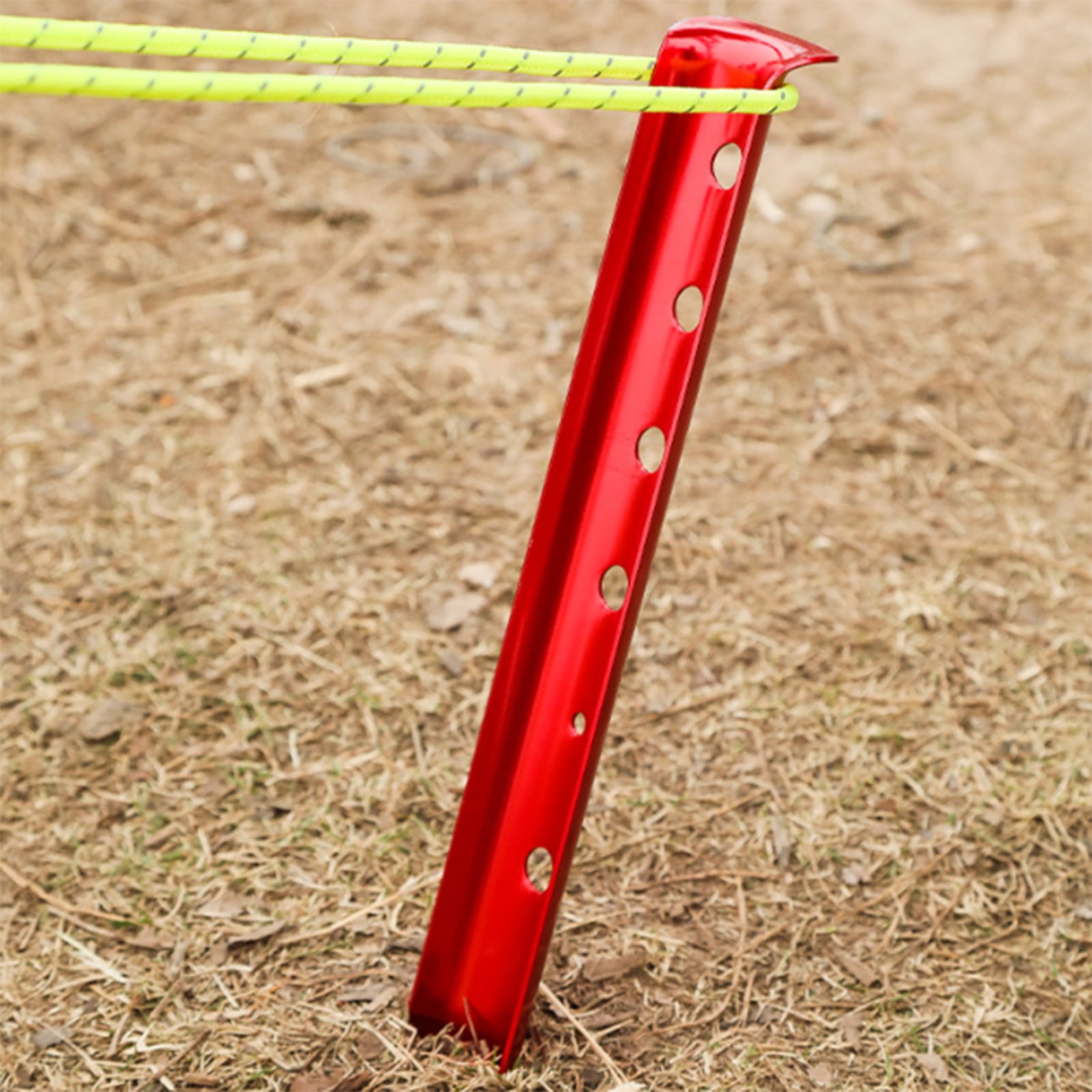10lots Winds Resistant Stakes Portables Tent Pegs Multifunctional Beach Tent Pegs for Camping Travel and Adventure