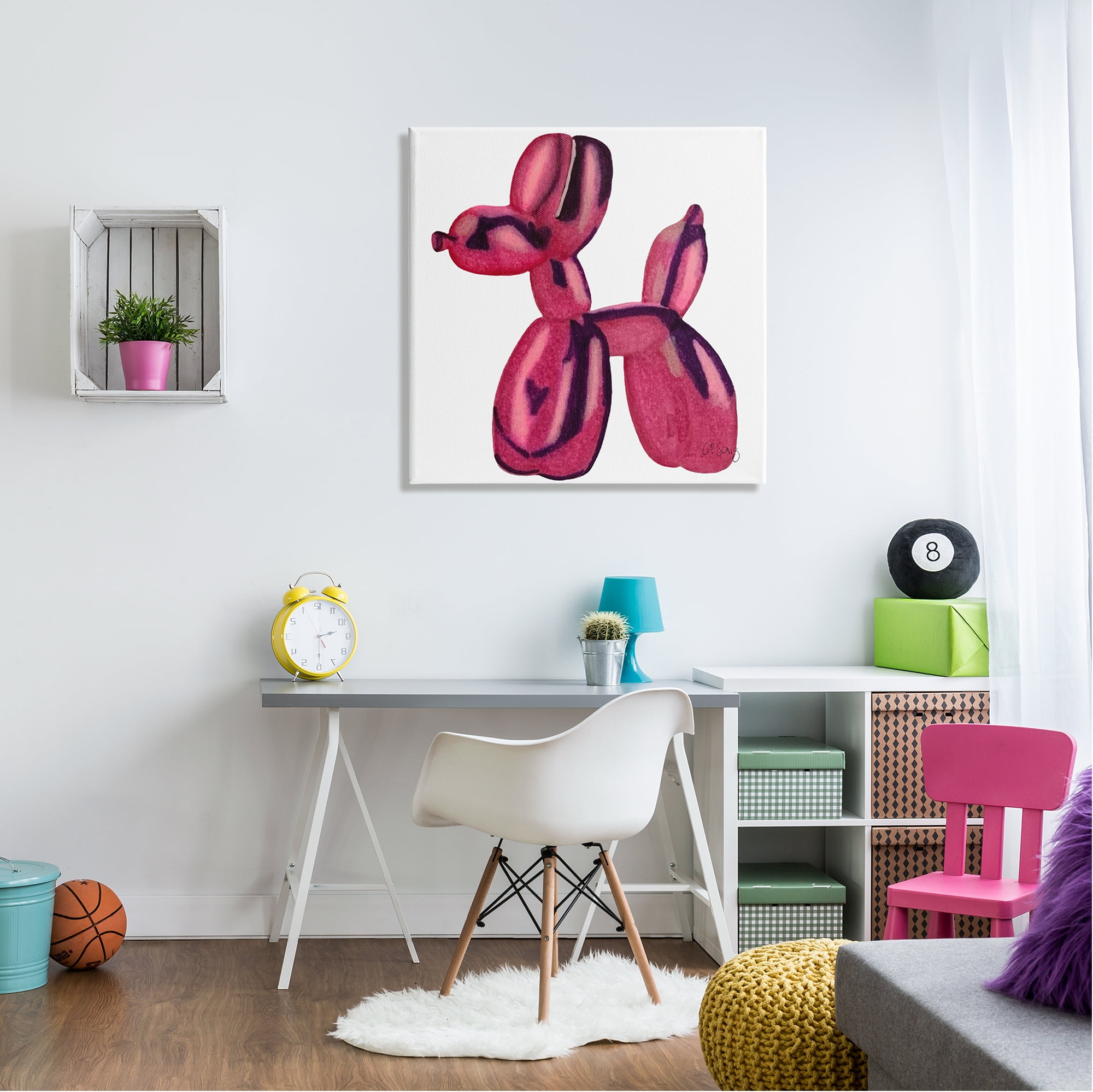 Stupell Industries Abstract Balloon Animal Abstract Painting Gallery Wrapped Canvas Print Wall Art, 30 x 30