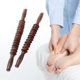 thumbnail image 3 of Happydeer Wenge Wood Massage Roller Portable Anti-slip Handle Leg Muscle Rolling Massager Health Care Tool, 3 of 13