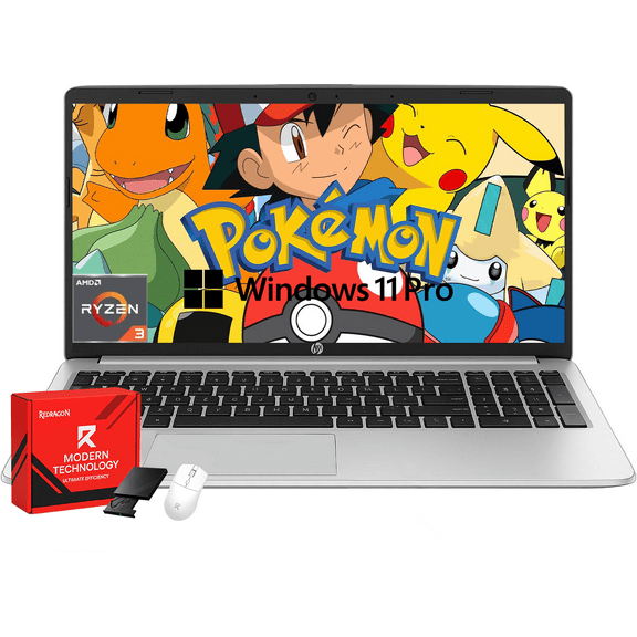 HP 255 G10 15.6" Full HD Laptop for Home or Work, Ryzen 3 7330U, 32GB RAM, 2TB SSD, Wi-Fi 6, Windows 11 Pro