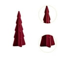 thumbnail image 6 of menolana Tabletop Artificial Christmas Tree Ceramic Statue Home Decor Ornament Bedside Small Xmas Tree for Living Room Festival Mantel Red, 6 of 8
