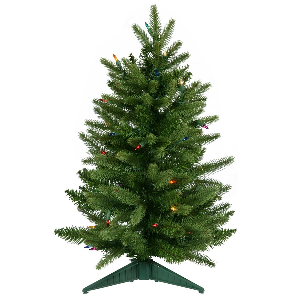2' PreLit Frasier Fir Artificial Christmas Tree Multi Lights