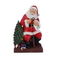 thumbnail image 2 of kiskick Santa Claus Ornament - Vivid Adorable Classic Style Santa Claus Doll Ornament, Christmas Decoration for Tree and Home Decor, 2 of 8