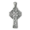 thumbnail image 1 of Sterling Silver 16" Unisex 1.5mm Box Chain Medium Celtic Christian Cross Pendant Necklace, 1 of 2