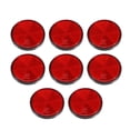 thumbnail image 1 of Unique Bargains 8 Pcs Réflecteurs Arrière Ronds Vis sur Rayon de Sécurité Réflecteur de Poteaux de Porte Réfléchissants pour Voiture Moto Rouge, 1 of 7