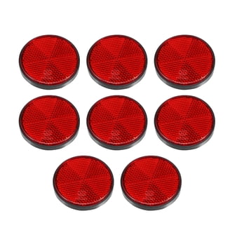 Red Mini Bike Reflectors - 1-1/4 Inch Size, Small Vehicle Safety Reflectors 7 thumbnail image