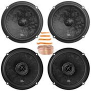 2x JBL Stage3 68CF 6.5" 760 Watt Max Power 2-Way Component Car Audio Speakers, 2x JBL Stage3 68F 6.5" 560 Watt Max Power 2-Way Coaxial Automotive Speakers, 50 Feet 18 Gauge Speaker Wire, Pry Tool Set