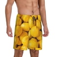 thumbnail image 2 of Fotbe Ripe Yellow Lemon Pajama Shorts for Men, Men's Pajama Bottoms, Sleepwear,Short Pajama Pants-Small, 2 of 9