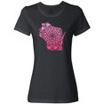 thumbnail image 3 of Inktastic Wisconsin Silhouette Mandala Women's T-Shirt, 3 of 5