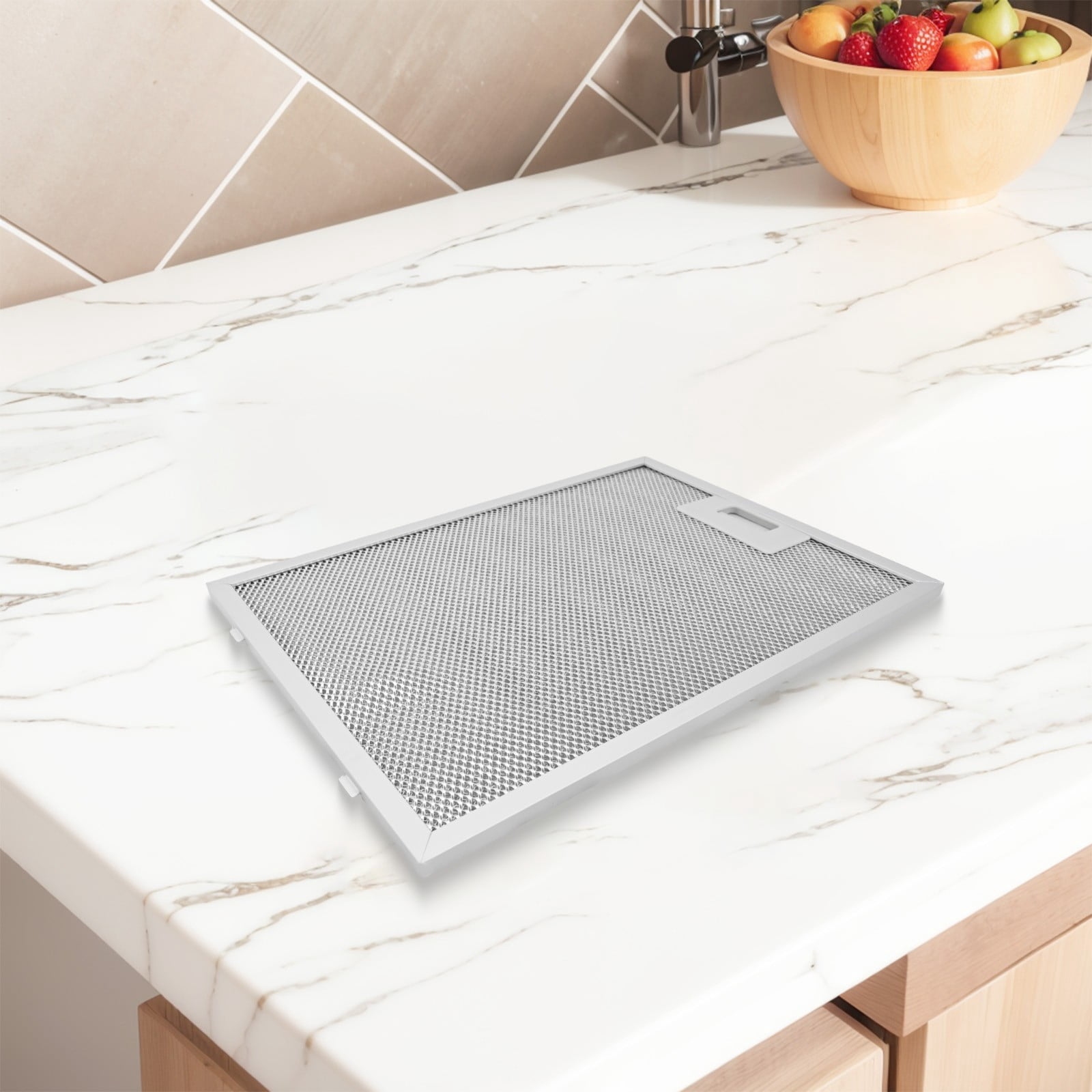 Silver Cooker Hood Metal Mesh Extractor Vent Filter 346 x 256 x 9MM