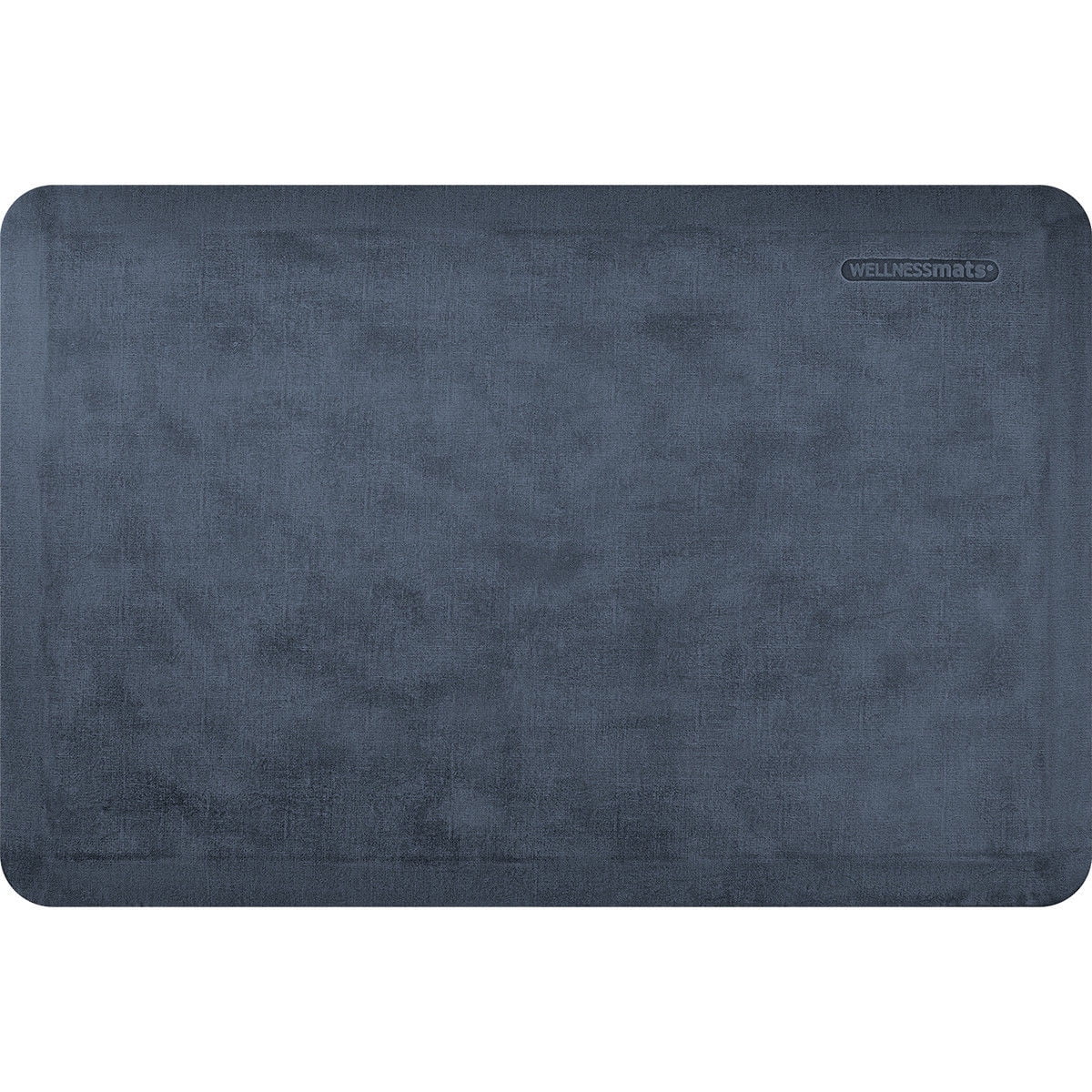 Lagoon Blue Linen Anti-Fatigue Mat, 36" x 24"