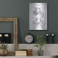 thumbnail image 7 of Luxe Metal Art 'Bicycle Vintage Blueprint Patent White' Metal Wall Art, 12"x16", 7 of 7