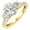10K Yellow Gold, variant on FINE JEWELRY 10K White Gold Lab Grown Diamond Solitaire Engagement Ring (2 1/2 cttw, D-F Color, VS1 Clarity) Size 5