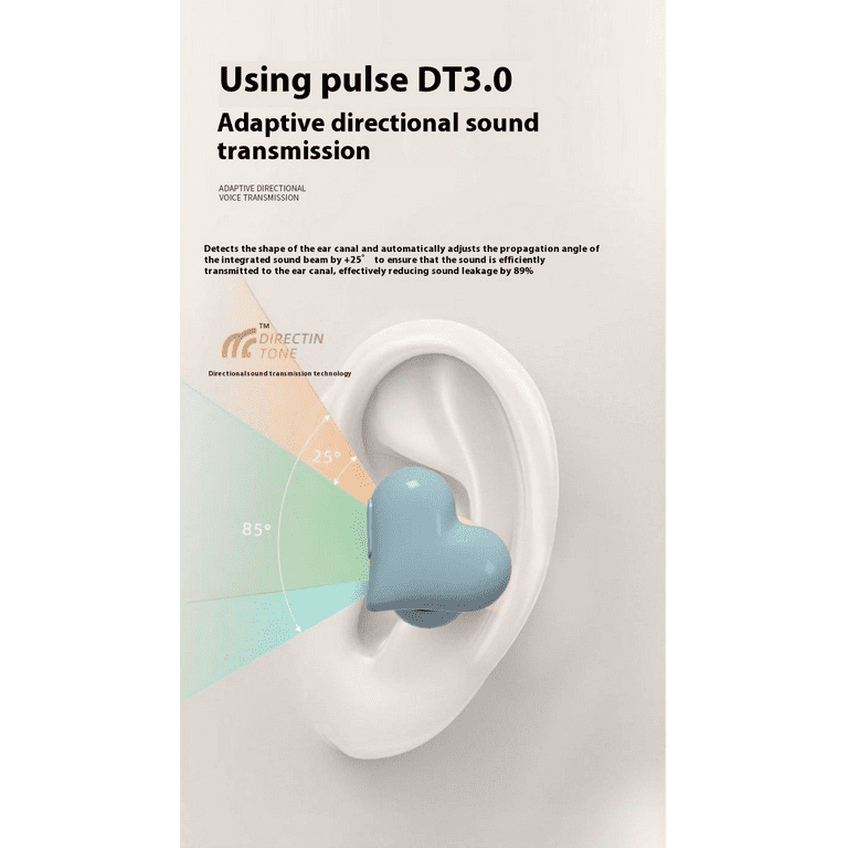 Japanese Heartbuds Heart Shaped Noise Reduction Sports Wireless in
