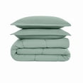 thumbnail image 5 of Cannon Heritage 100% Microfiber Polyester Sage Green 2-Piece Twin Comforter Set, Solid Casual themed, Adult Bedding, OEKO-TEX Certified, 5 of 6