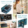 thumbnail image 5 of for Samsung Galaxy S25 Premium PU Leather Folding Case, Multiple Card Slots Design, Wrist Strap Zipper Pocket Kickstand Magnetic Snap, Wireless Charging for Samsung Galaxy S25, Green, 5 of 10