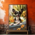 thumbnail image 4 of Funny Bathroom Wall Art CuteToy Fox Terrier Dog Canvas Print Dog Bathtub Picture Humor Animal Artwork Painting for Restroom Bathroom, Cute Gifts For Girlfriends, Christmas Gifts, 4 of 5