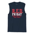 thumbnail image 5 of RED Friday Until They All Come Home Muscle Shirt Remember Everyone Deployed US Military Day American Patriot Men's, 5 of 7