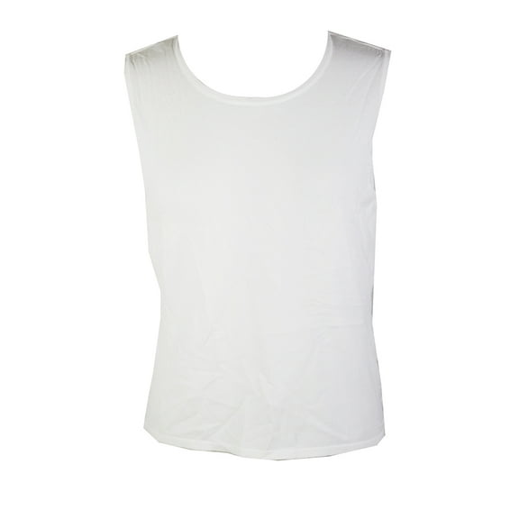 Calvin Klein Womens White Solid Sleeveless Top 2