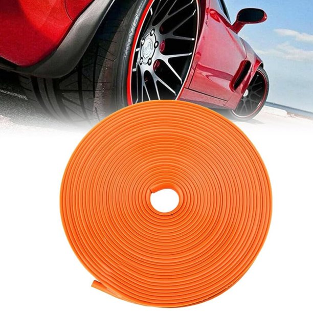 XWSHYW Herramientas para El Hogar Tira Decorativa Protectora para Llantas de Coche, 8 M, Protectores de Llantas, Tiras de Goma para Motocicletas, Accesorio Automotriz para Bordillos