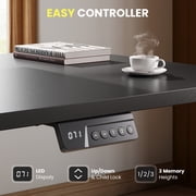 L-shaped Standing Desk – Adjustable Height Electric Desk With Memory Controller