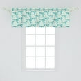 thumbnail image 2 of Ambesonne Christmas Tree Window Valance, Funny Tree Shapes, 54" X 18", Multicolor, 2 of 3