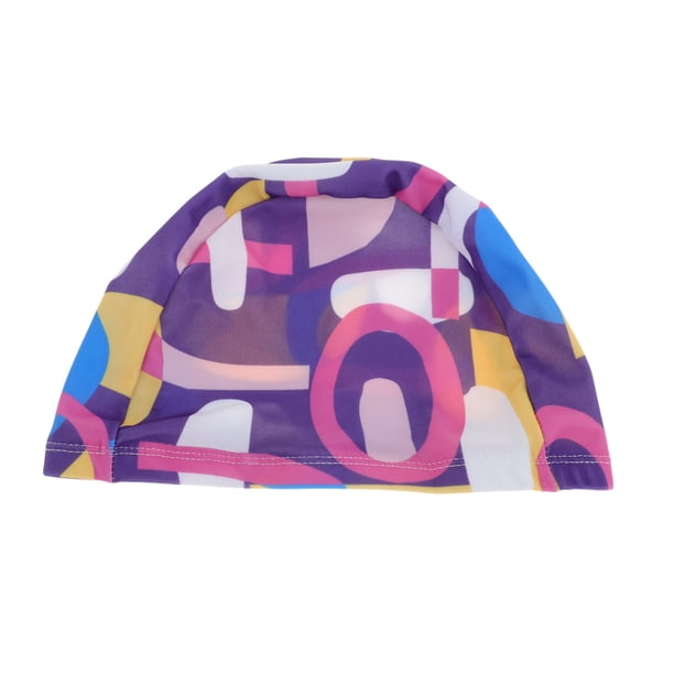 Gorro de natación geométrico irregular de nailon 1 Pc púrpura azul