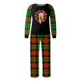 thumbnail image 2 of Conjuntos de pijamas navideños familiares a juego Grinch 2024, pijama de Grinch con parte superior y pantalones de pijama a cuadros, pijama de Grinch para niños y adultos para la familia, Mujer XL, 2 of 4