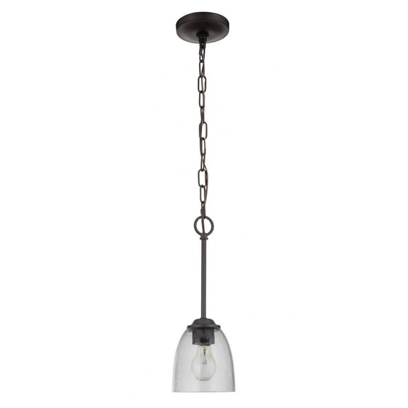 49991-ESP-Craftmade Lighting-Serene - One Light Mini Pendant in Transitional Style - 5.5 inches wide by 15.63 inches high-Espresso Finish