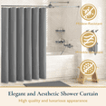 thumbnail image 3 of ComfiTime 24PCS Bathroom Accessories Set - Bathroom Essentials W/ Shower Curtain, Trash Can, Toilet Brush, Tumbler, Toothbrush Holder, Soap Dispenser, Soap Holder, Qtip Holders & African Net Sponges, 3 of 12