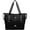 Black, variant on Travel Duffel Bag, Gym Tote Weekender Overnight Bag, Wet Dry Separation Shoulder Carry On Duffel Bags for Women