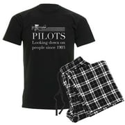 CafePress - Pilots Looking Down People Pajamas - Men's Dark Loose Fit Cotton Pajama Set