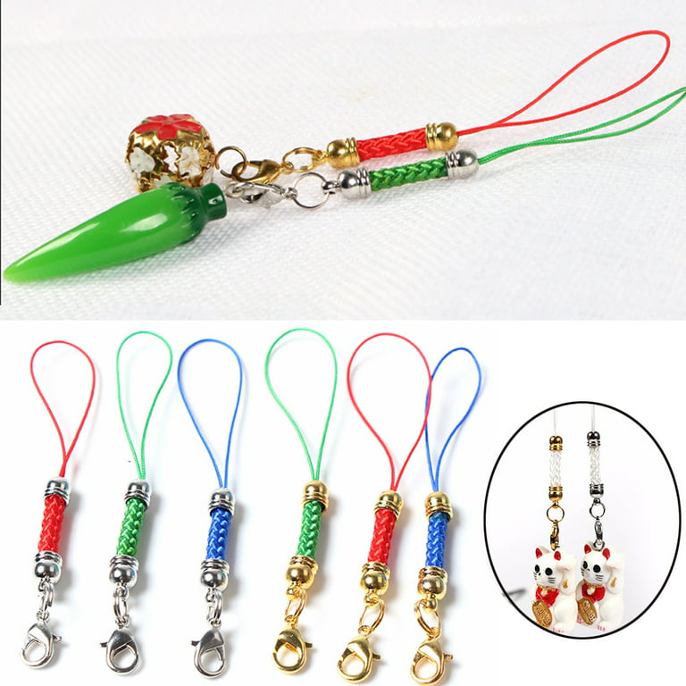 David Angie 5Pcs Beadable Keychain Bar Blank Keychain Lobster Claw Clasp  Keychain for DIY Jewelry Crafts Backpack Decor Pendent (Mix Color)