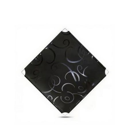 Tnarru Black resin panel for pet cages. Black Embossed