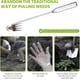 thumbnail image 3 of Herramienta de extracción de malezas con asa, herramienta manual de deshierbe para jardín, extractor de deshierbe portátil, deshierbe de jardinería, tirón de deshierbe para patio (4 dientes de mango, 3 of 3