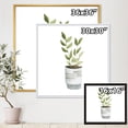 thumbnail image 4 of Designart 'Indoor Green Home House Plants in Pots II' Traditional Framed Canvas Wall Art Print, 4 of 5