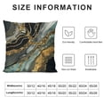 thumbnail image 5 of Nawypu Marble Texture Sofa Throw Pillow Covers Blue Gray and Gold Decorative Pillow Covers  Home Decor Living Room Sofa Couch Bed Cushion Cover Pillowcase, 5 of 5
