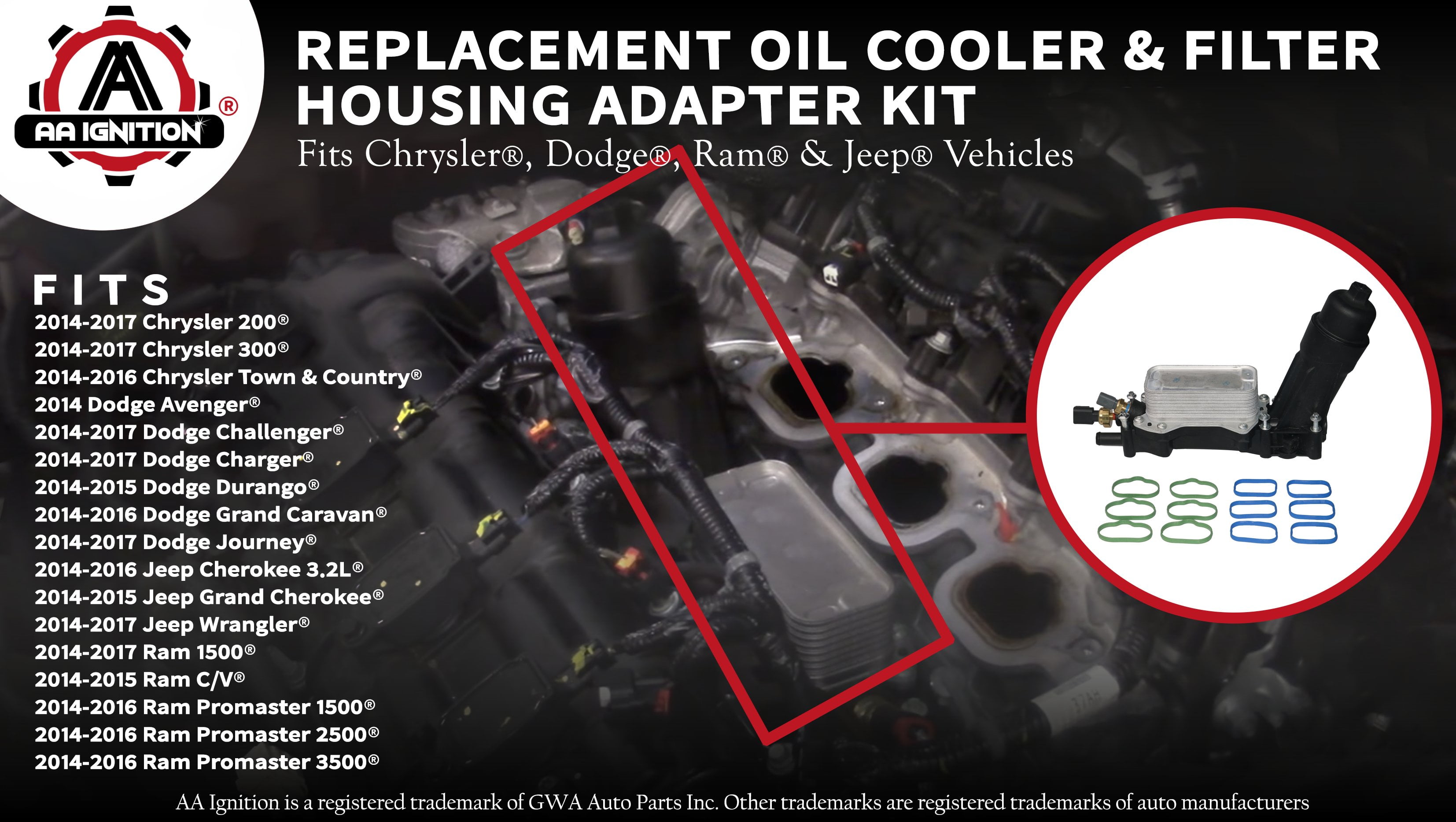 Car & Truck Filters Engine Oil Cooler Filter Adapter Housing Fit for